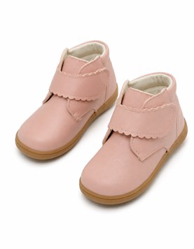 A883 ROSA ZAPATILLA BOTITA CON VELCRO. PEPES BEBES