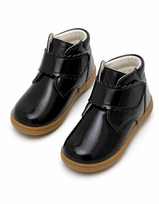 A883 NEGRO ZAPATILLA BOTITA CON VELCRO. PEPES BEBES