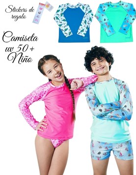 Camiseta uv+50 manga larga de varon.Elemento