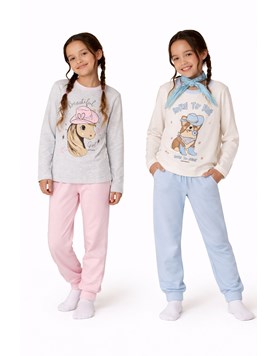 PIJAMA PARA NENE REMERA ESTAMPA FRONTAL, PANTALON CON PUÑO LINEA: URBAN SKATE INTERLOCK. ELEMENTO