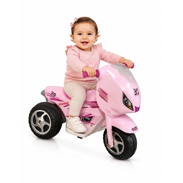 MOTO GP ROSA  A BATERIA 6V. BIEMME