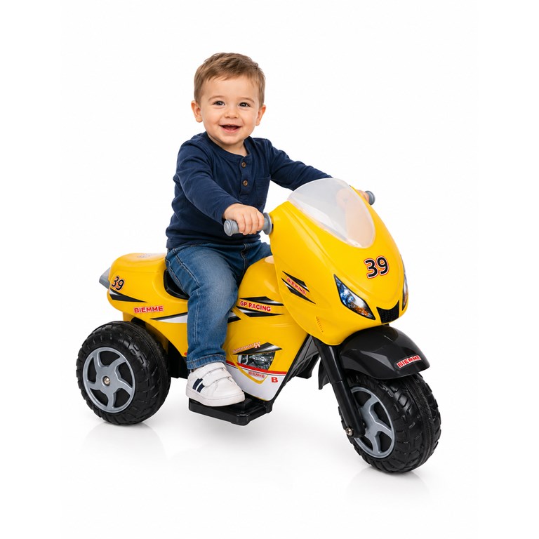 MOTO GP AMARILLA  A BATERIA 6V. BIEMME