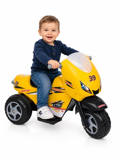MOTO GP AMARILLA  A BATERIA 6V. BIEMME