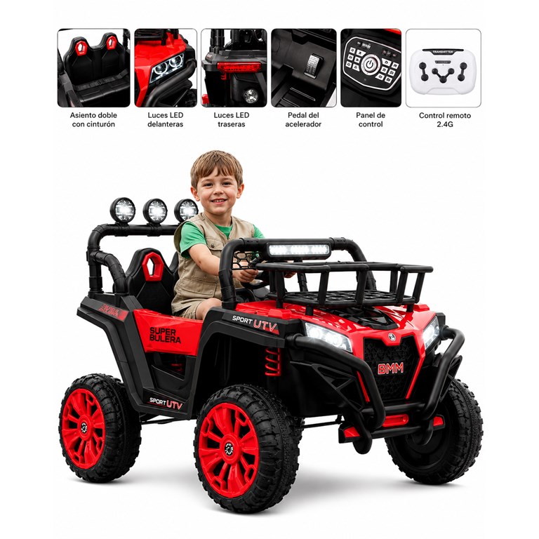 BIG QUAD ROJO 12V. BIEMME