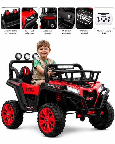 BIG QUAD ROJO 12V. BIEMME
