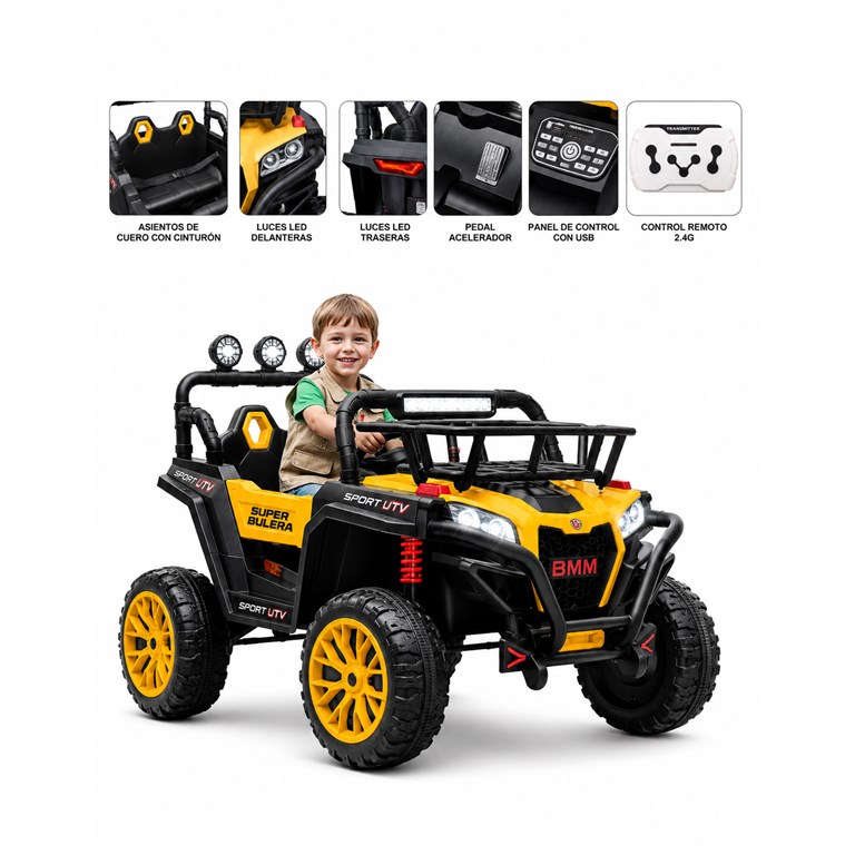 BIG QUAD AMARILLO 12V. BIEMME