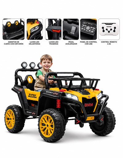 BIG QUAD AMARILLO 12V. BIEMME