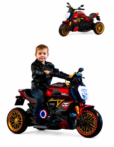 MOTO SUPERT TRIKE ROJO A BATERIA 12V. BIEMME