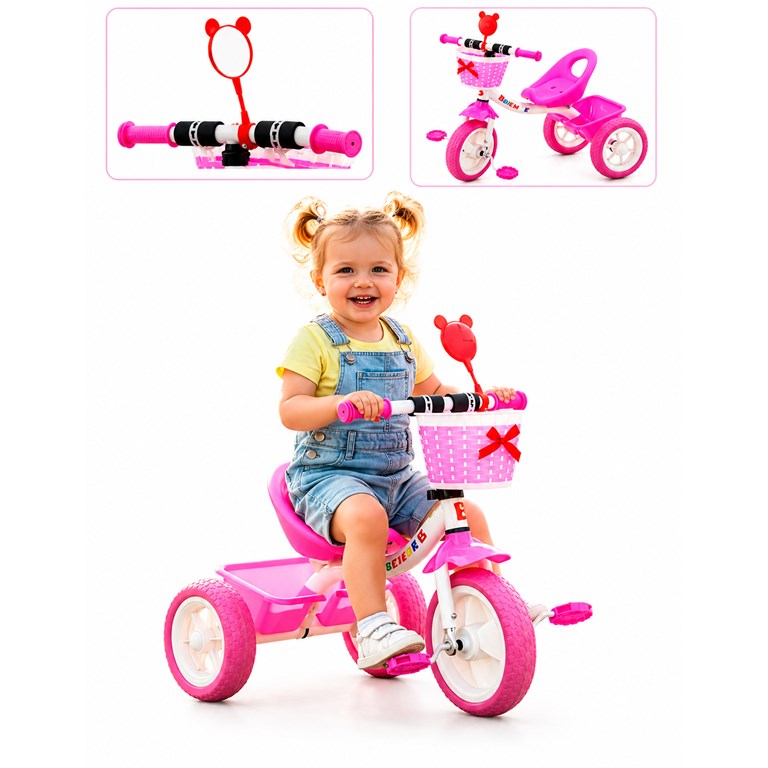 TRICICLO LITTLE TRIKE ROSA. BIEMME