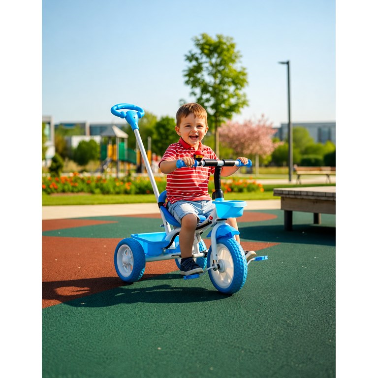 TRICICLO LITTLE TRIKE COMFORT AZUL. BIEMME