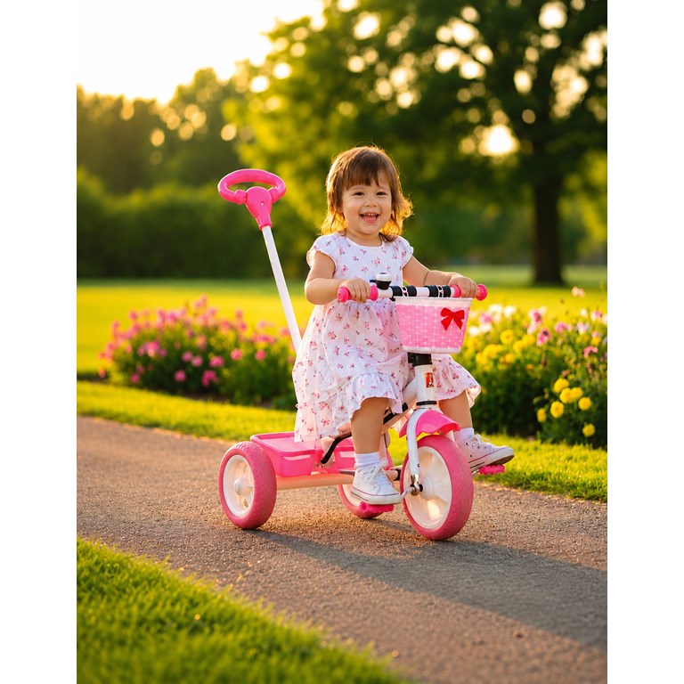 TRICICLO LITTLE TRIKE COMFORT ROSA. BIEMME