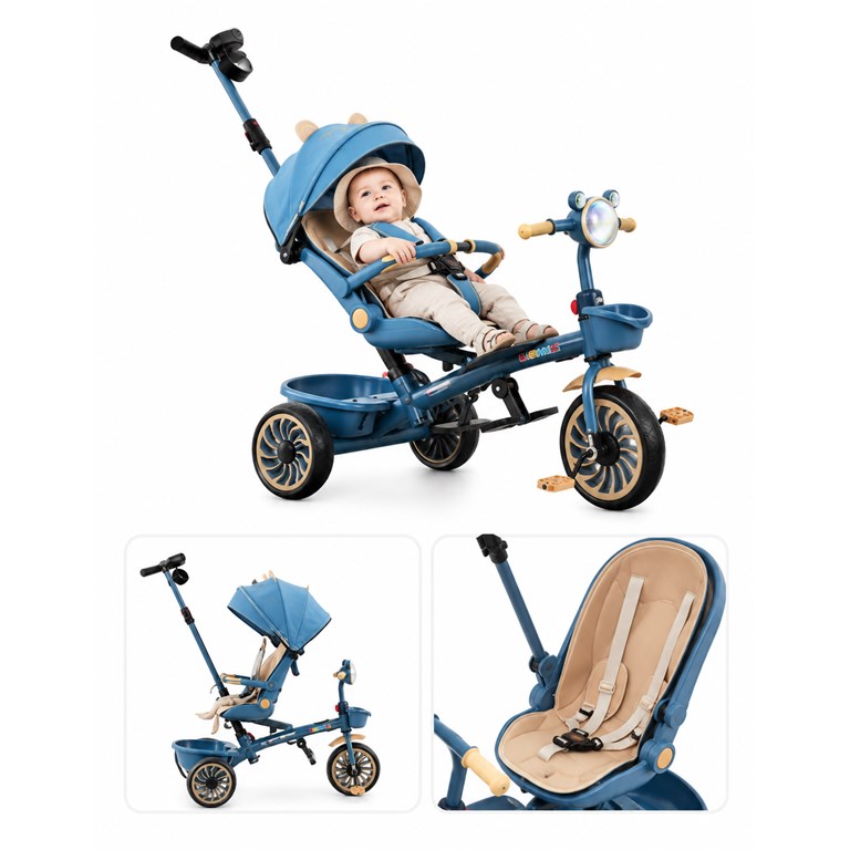 TRICICLO TEDDY AZUL. BIEMME