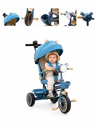 TRICICLO TEDDY AZUL. BIEMME