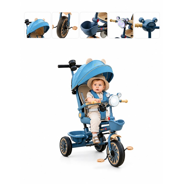 TRICICLO TEDDY AZUL. BIEMME