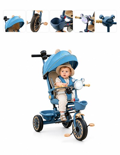 TRICICLO TEDDY AZUL. BIEMME