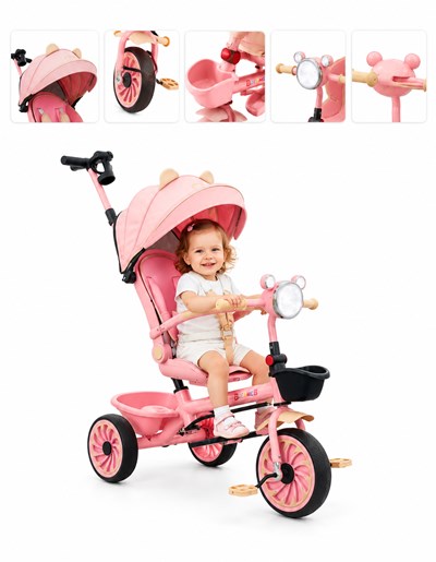 TRICICLO TEDDY ROSA. BIEMME