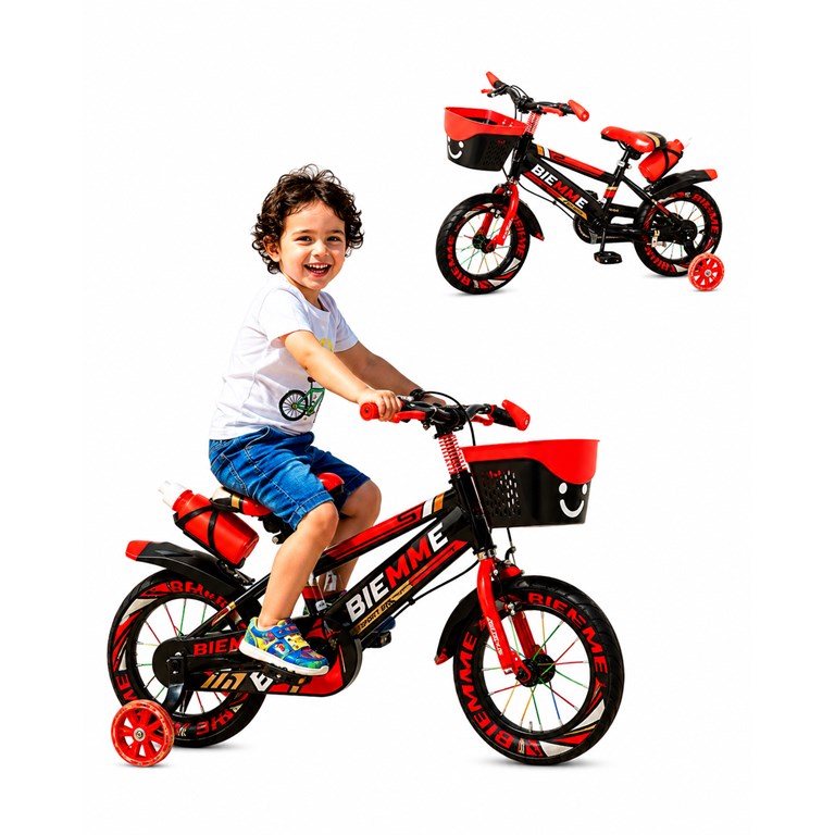 BICICLETA EXPLORBIKE ROD. 12 ROJA. BIEMME