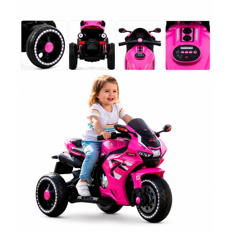MOTO SPORT TRIKE ROSA 12V. BIEMME