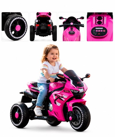 MOTO SPORT TRIKE ROSA 12V. BIEMME