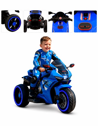 MOTO TURBO SPORT TRIKE AZUL 12V. BIEMME