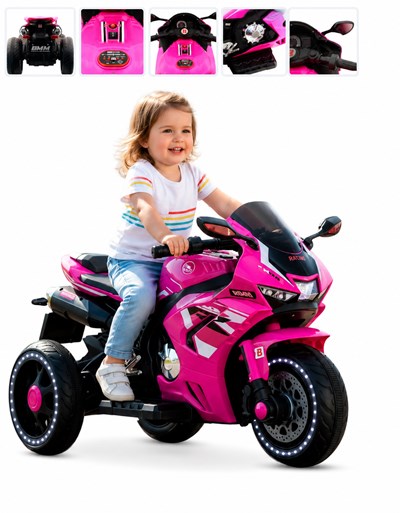 MOTO TURBO SPORT TRIKE ROSA 12V. BIEMME