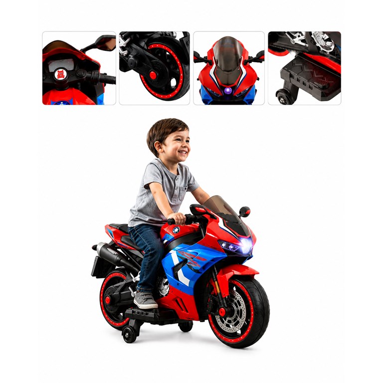 MOTO TURBO SPORT DUO ROJA 12V. BIEMME