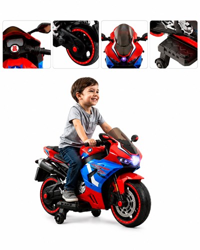 MOTO TURBO SPORT DUO ROJA 12V. BIEMME