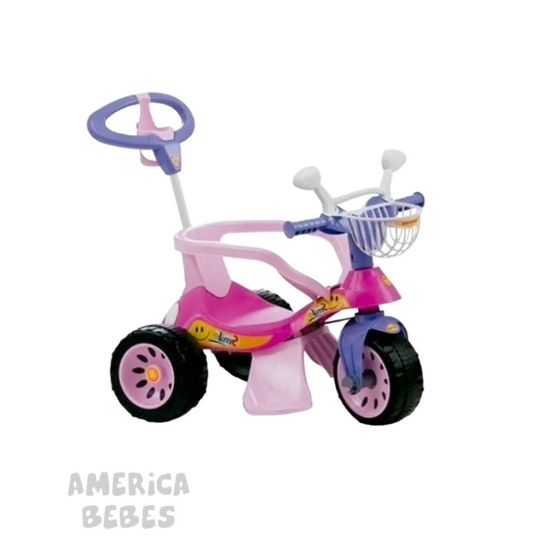 triciclo super cross rosa biemme