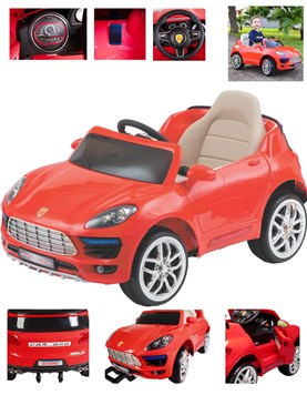 AUTO CAR ONE PS ROJO 12V CON CONTROL REMOTO, LUZ Y SONIDO. BIEMME