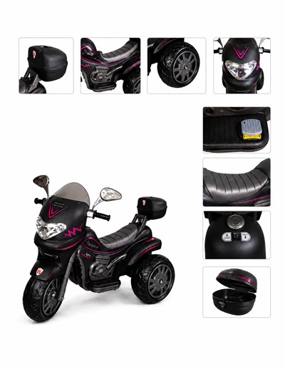 MOTO SPRINT TURBO A BATERIA POWER ROSA 12V. BIEMME