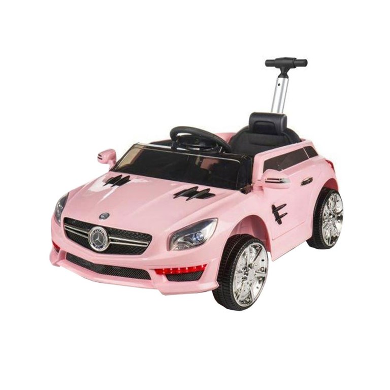 AUTO SPEED ROSA 6V ABRE PUERTAS CON CONTROL REMOTO, BARRAL, MUSICA Y LUCES. BIEMME