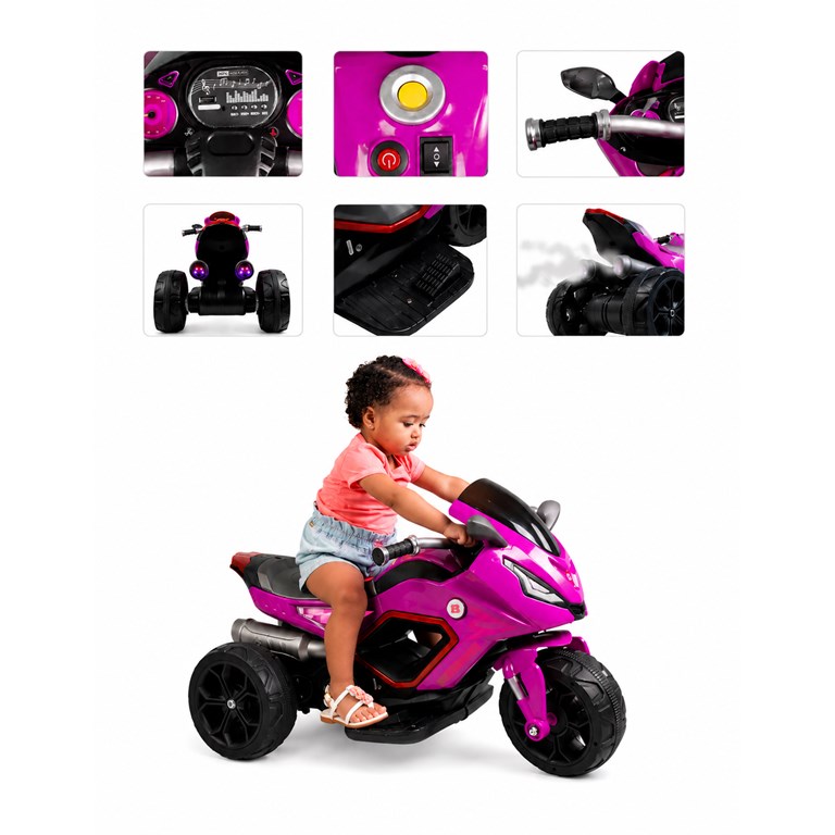 MOTO SPORT RACING GIRL A BATERIA 6V. BIEMME