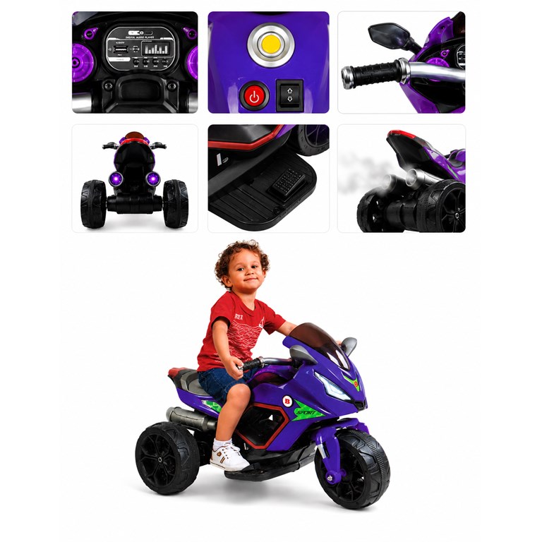 MOTO  SPORT RACING BOY A BATERIA 6V. BIEMME