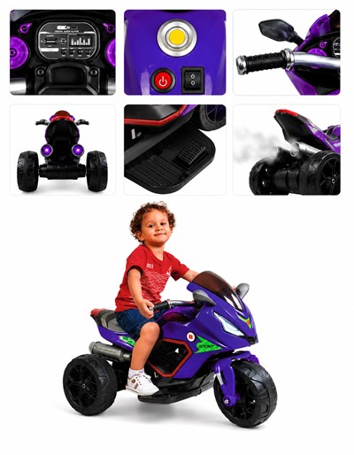 MOTO  SPORT RACING BOY A BATERIA 6V. BIEMME