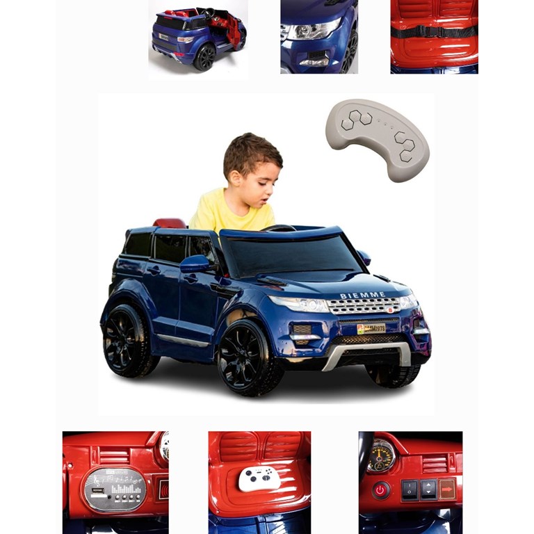 AUTO CAR ONE AZUL LR 12V C/CONTROL REMOTO, LUZ Y SONIDO. BIEMME