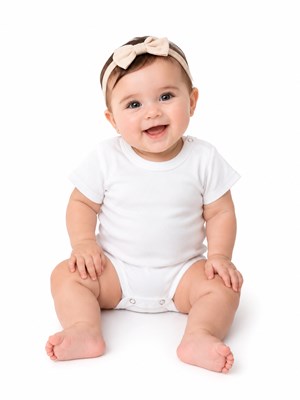 BODY BLANCO MANGA CORTA PARA BEBE. BABY CHEITO