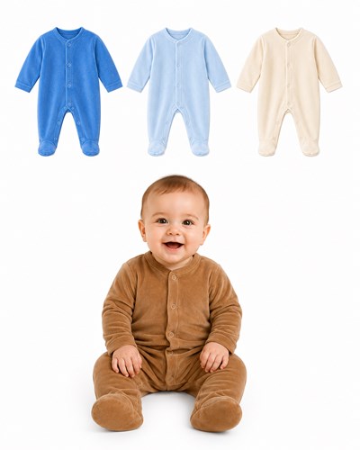 ENTERITO LARGO CON PIECITOS PARA BEBE PLUSH. BABY CHEITO