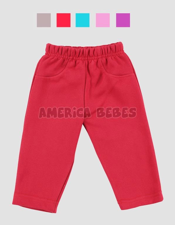 PANTALON C/PUÑO BEBE FRIZA. COLORES SURTIDOS. BABY CHEITO.