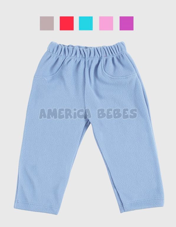 PANTALON BEBE POLAR. COLORES SURTIDOS. BABY CHEITO.