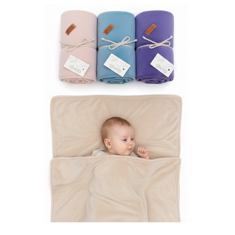 MANTILLA DE PLUSH LISO 1,10MTS. BABY CHEITO