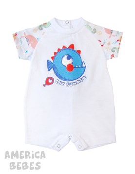 ENTERITO PARA BEBE VARON COMBINADO ESTAMPADO Y BLANCO BABY CHEITO
