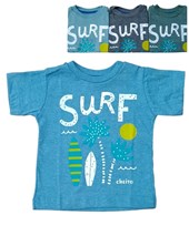 REMERA MANGA CORTA ALGODON ESTAMPADO SURF BEBE BABY CHEITO