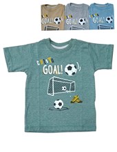 REMERA MANGA CORTA DE ALGODON ESTAMPA GOAL PARA BEBE BABY CHEITO