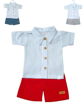 CONJUNTO CAMISA Y SHORT BEBE B.CHEITO