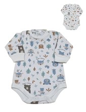 BODY PARA BEBE MANGA LARGA ESTAMPADO. BABY SKIN