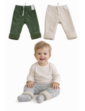 Babucha para bebe de corderoy con peluche interno. CHEITO