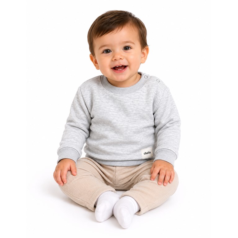BUZO RUSTICO CUELLO MAO PARA BB. BABY CHEITO