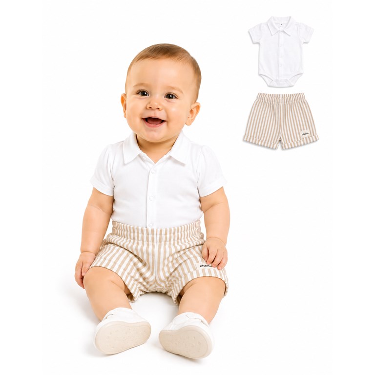 BODY CAMISERO DE LINO. BABY CHEITO