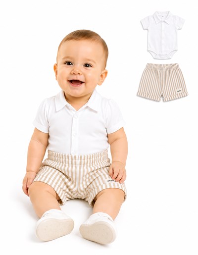 BODY CAMISERO DE LINO. BABY CHEITO