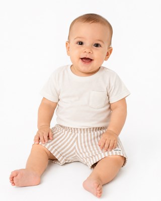 BERMUDA DE LINO. BABY CHEITO